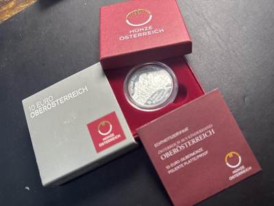 ❤️【币观天下】❤️ 第346期钱币拍卖场- 2026.3.27周五晚上6点半场 长期征集拍品  - 奥地利联邦省系列银币 盒证齐全(面值10欧，重量17.3克)2016