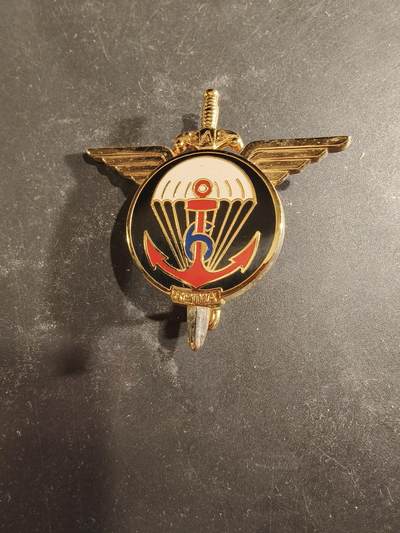 老王徽章第189期 - 法国海军陆战队第6伞降团证章