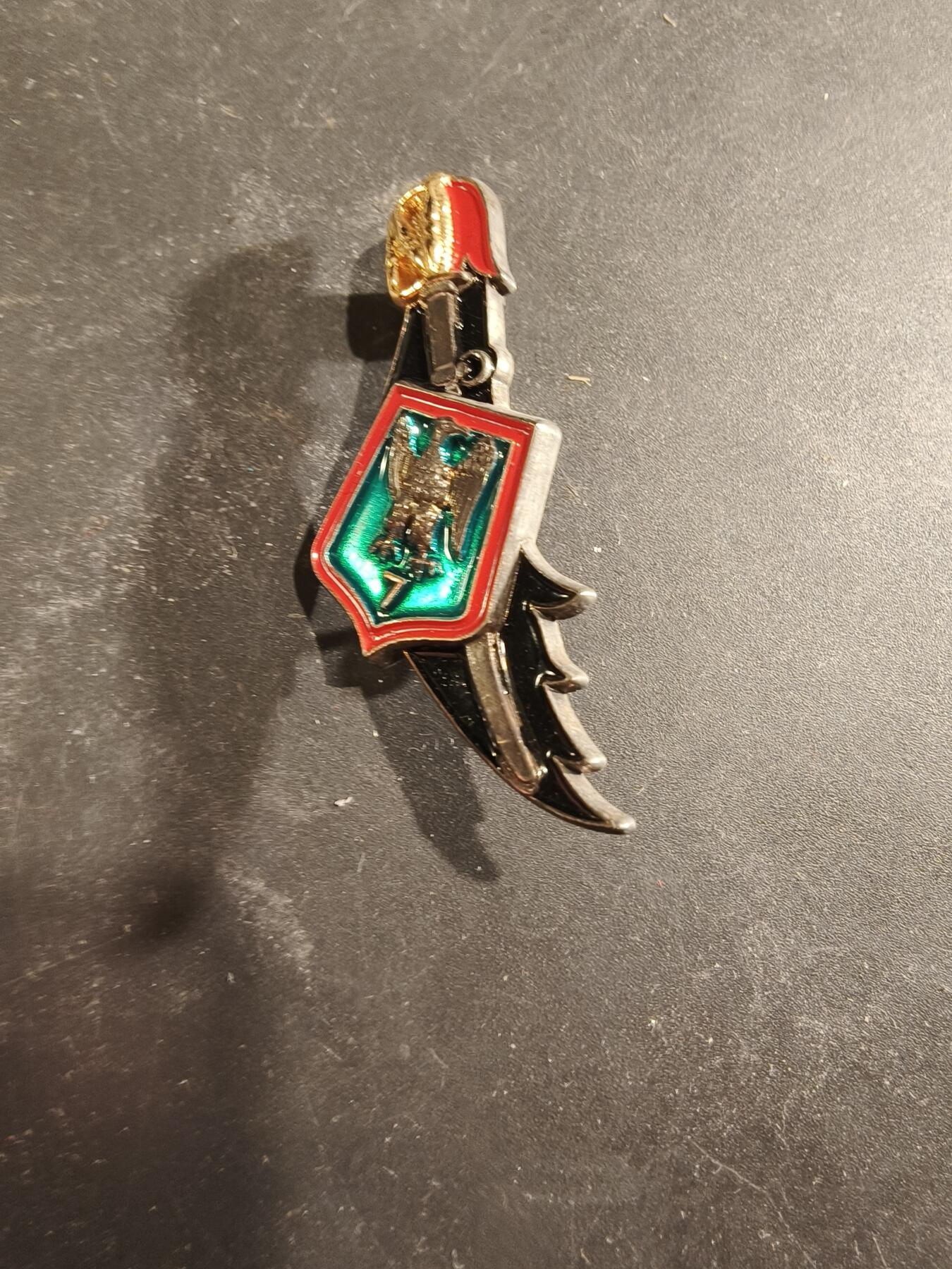 老王徽章第189期 法国陆军第7猎骑兵团证章     该团现为法国轻装甲兵团