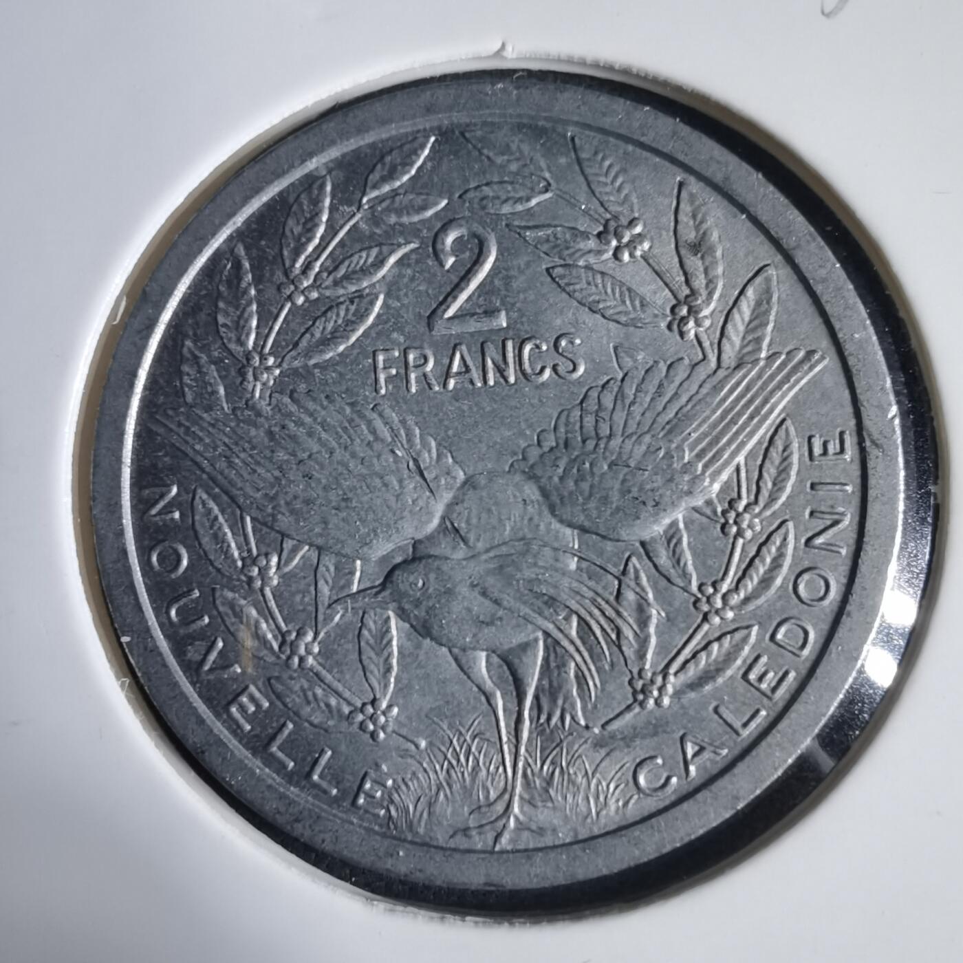 沼泽如烟--第1031场 法属新喀里多尼亚1977年2法郎