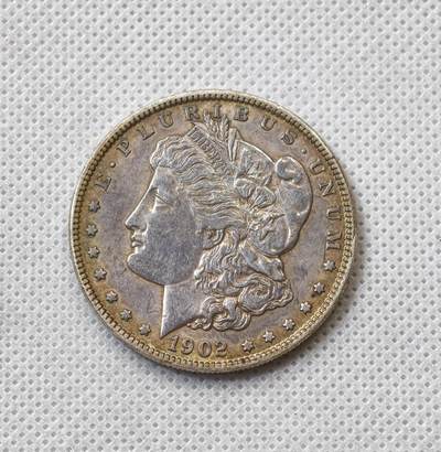 甄臻铺-世界币章拍卖（第56期），送拍享返佣金等优惠多多 - 1902 美国摩根 0版，浅浅转光，淡紫色包浆