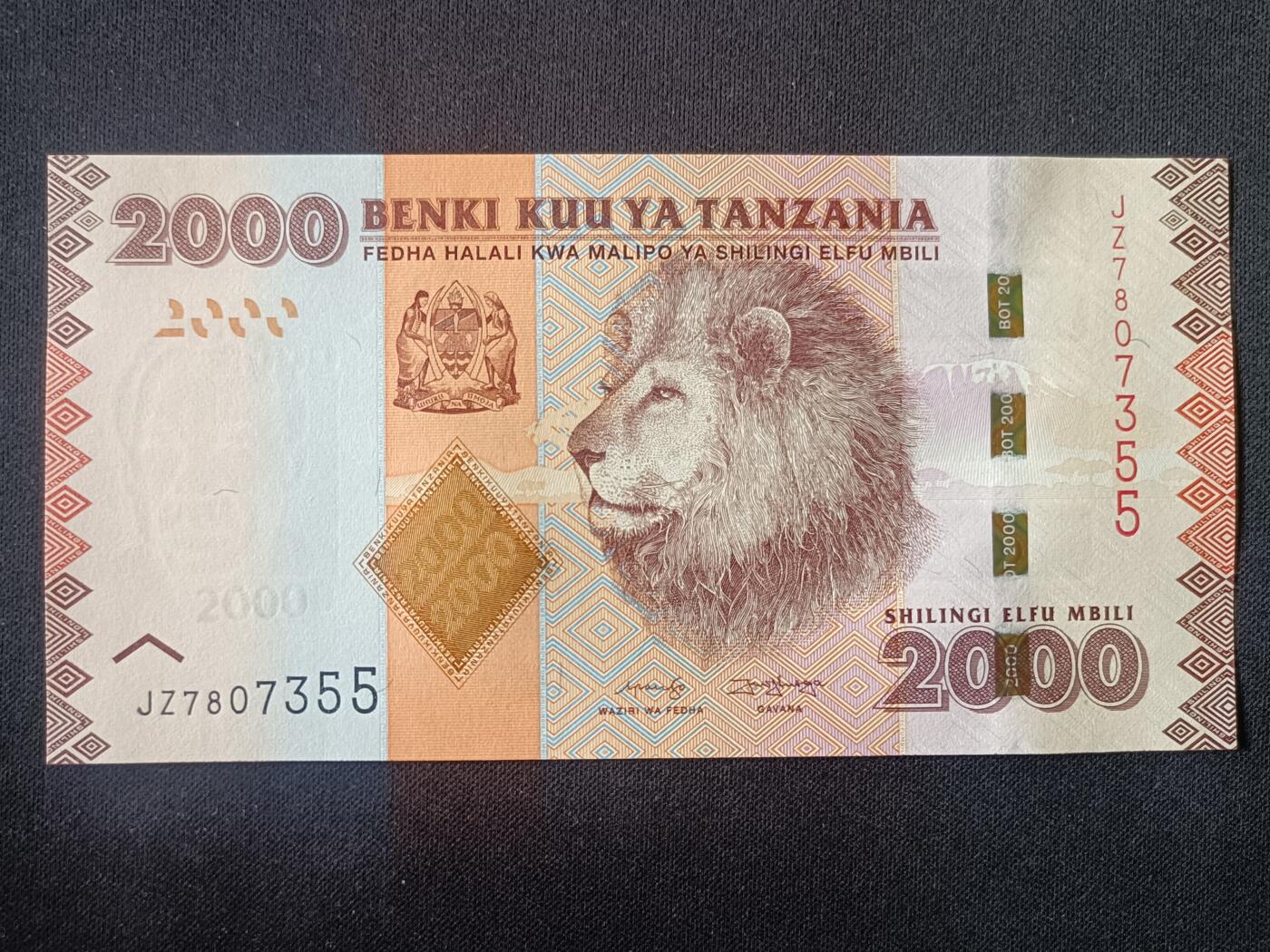 【游宝拍卖】丙午马年第15期 坦桑尼亚-2000先令【 全新UNC】