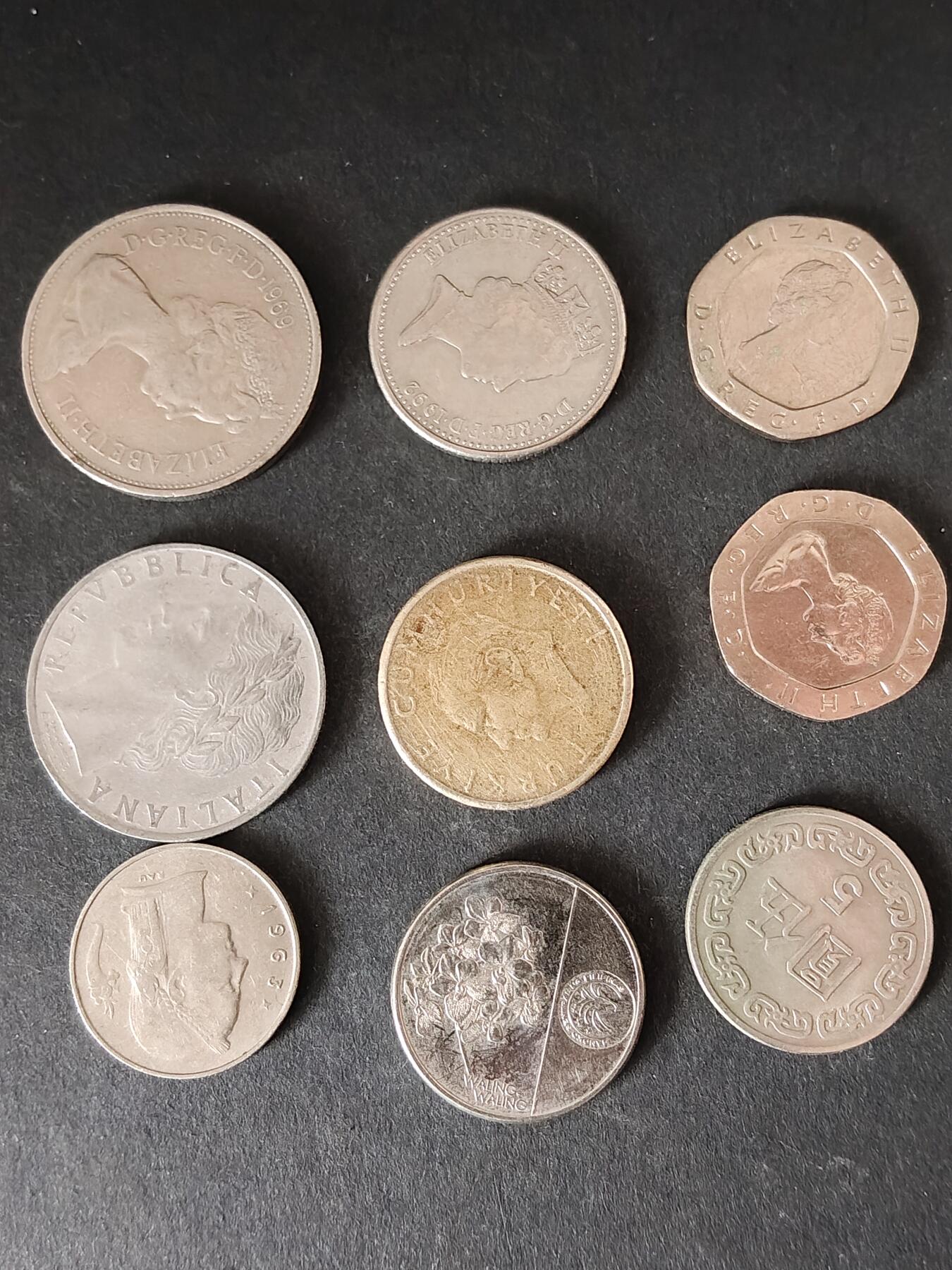 猩哥外币小铺➨【第225场】 硬币9个