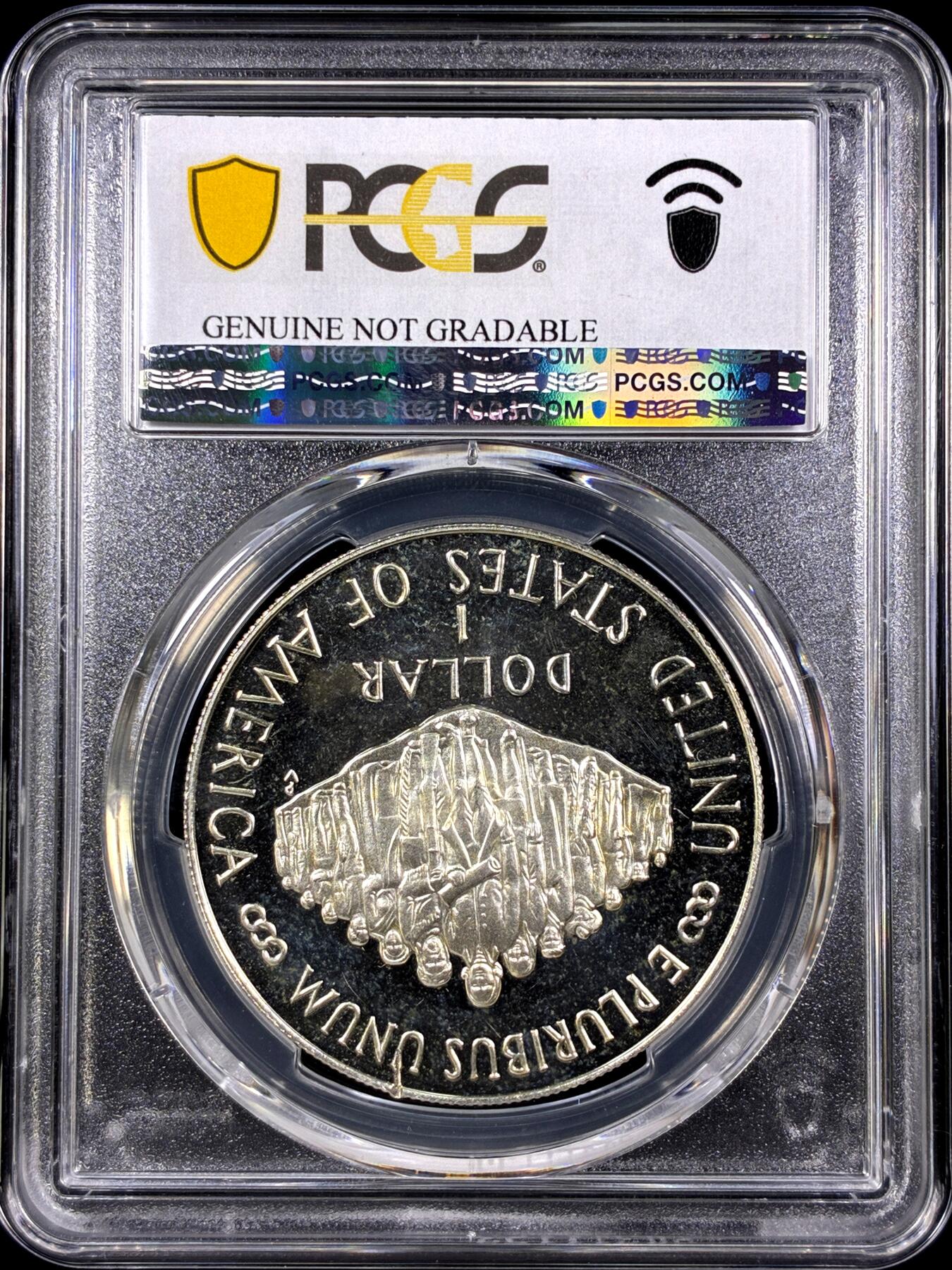 【雨安】【直播拍卖】【第0130期-评级币章】2026-03-28 周六 19:30 (金价981.33, 银价17.11) [评级现代] USA 美国 纪念币 1美元 1987年 宪法  PCGS-UNC