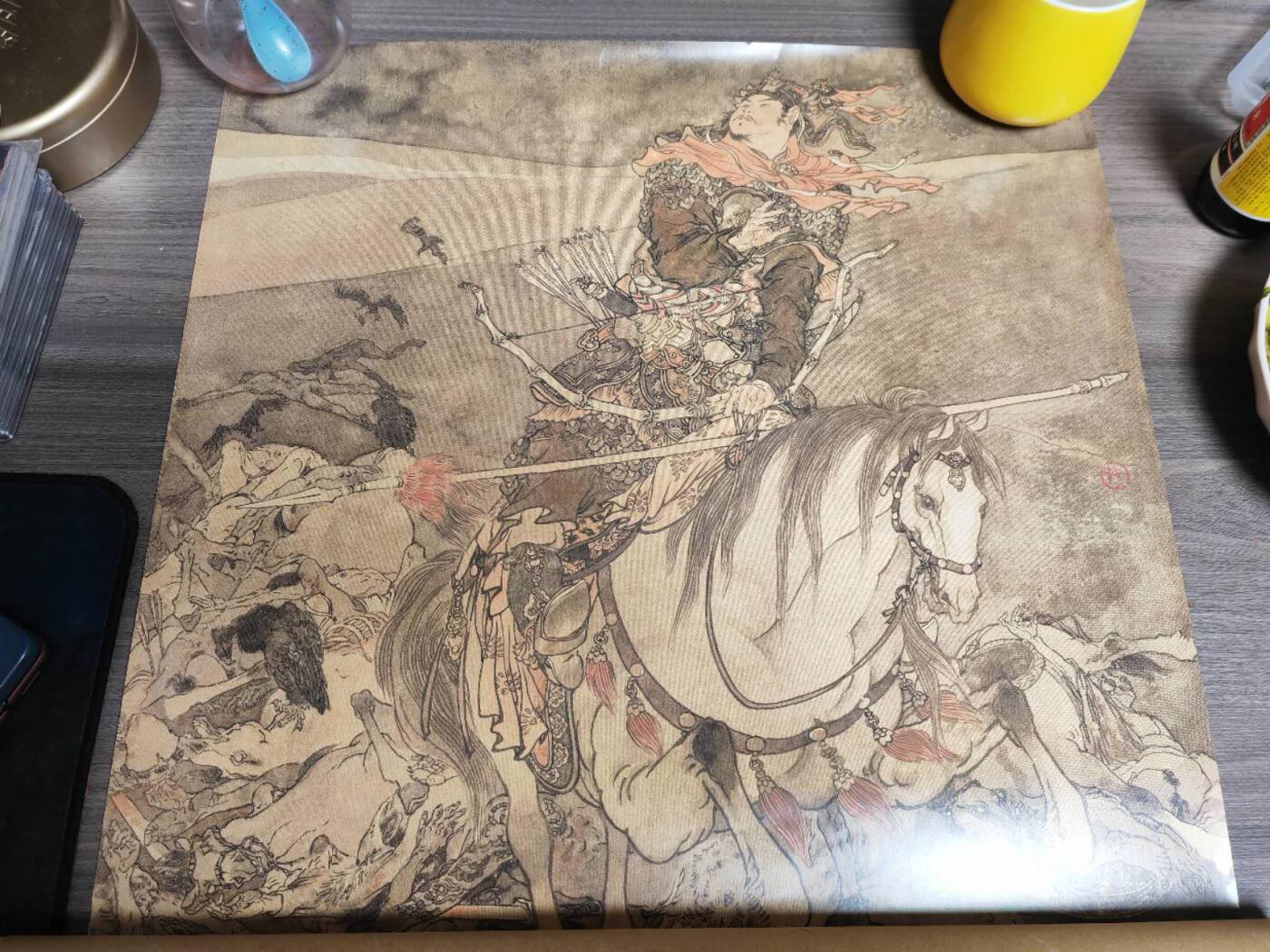 阳大大卡牌拍卖第106期（持续收拍品，周五晚上九点截拍，进群福利早知道） 【巨幅海报】戴敦邦宋诗词周边《牡丹亭-惊梦》巨幅海报*1+《满江红-岳飞》巨幅海报*1，海报筒发货，一套2张