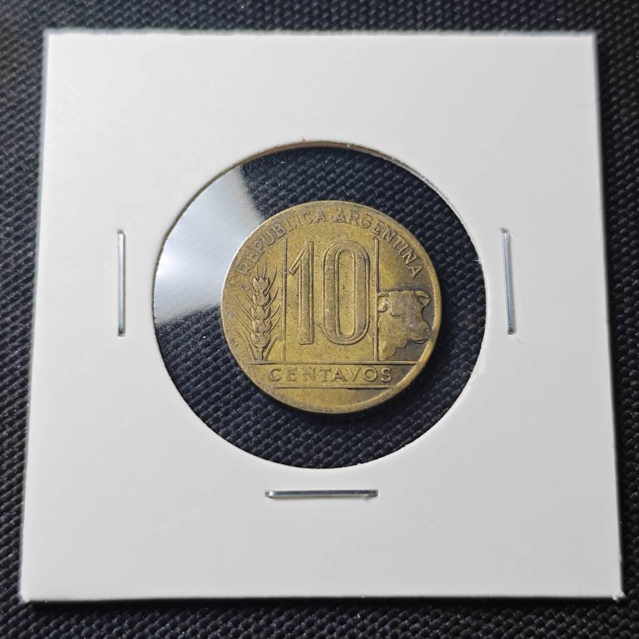 KK钱币收藏小铺  第407期 2月预留时间 周末发货  阿根廷10分铜币
