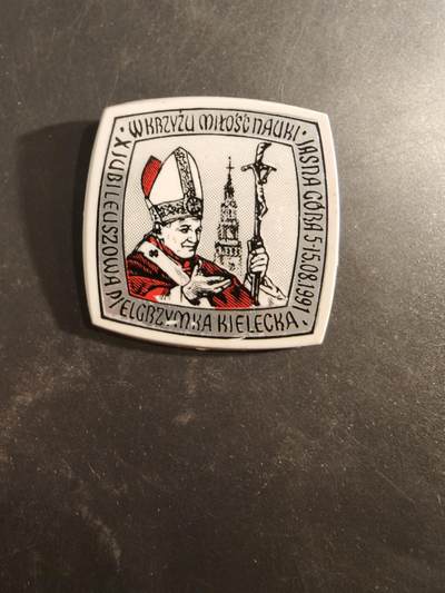 老王徽章第189期 - 1991年波兰琴斯托霍瓦朝圣活动证章