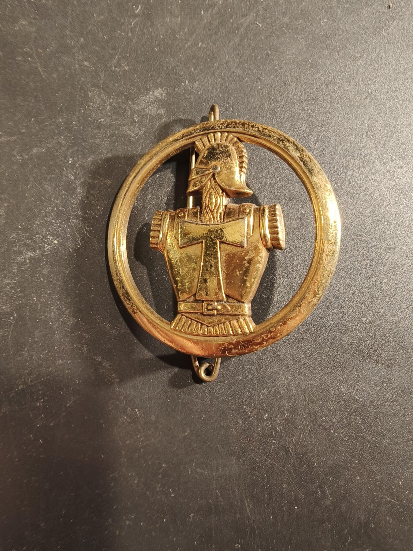 老王徽章第189期 法国通信兵贝雷帽徽   金色