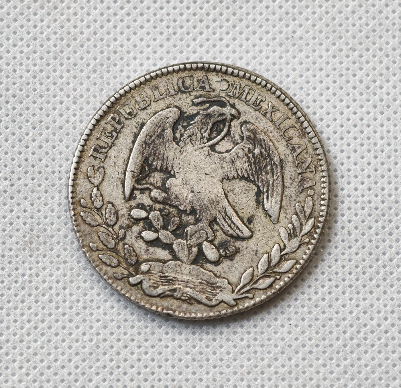 甄臻铺-世界币章拍卖（第56期），送拍享返佣金等优惠多多 1877 墨西哥花边鹰洋 zs 墨戳