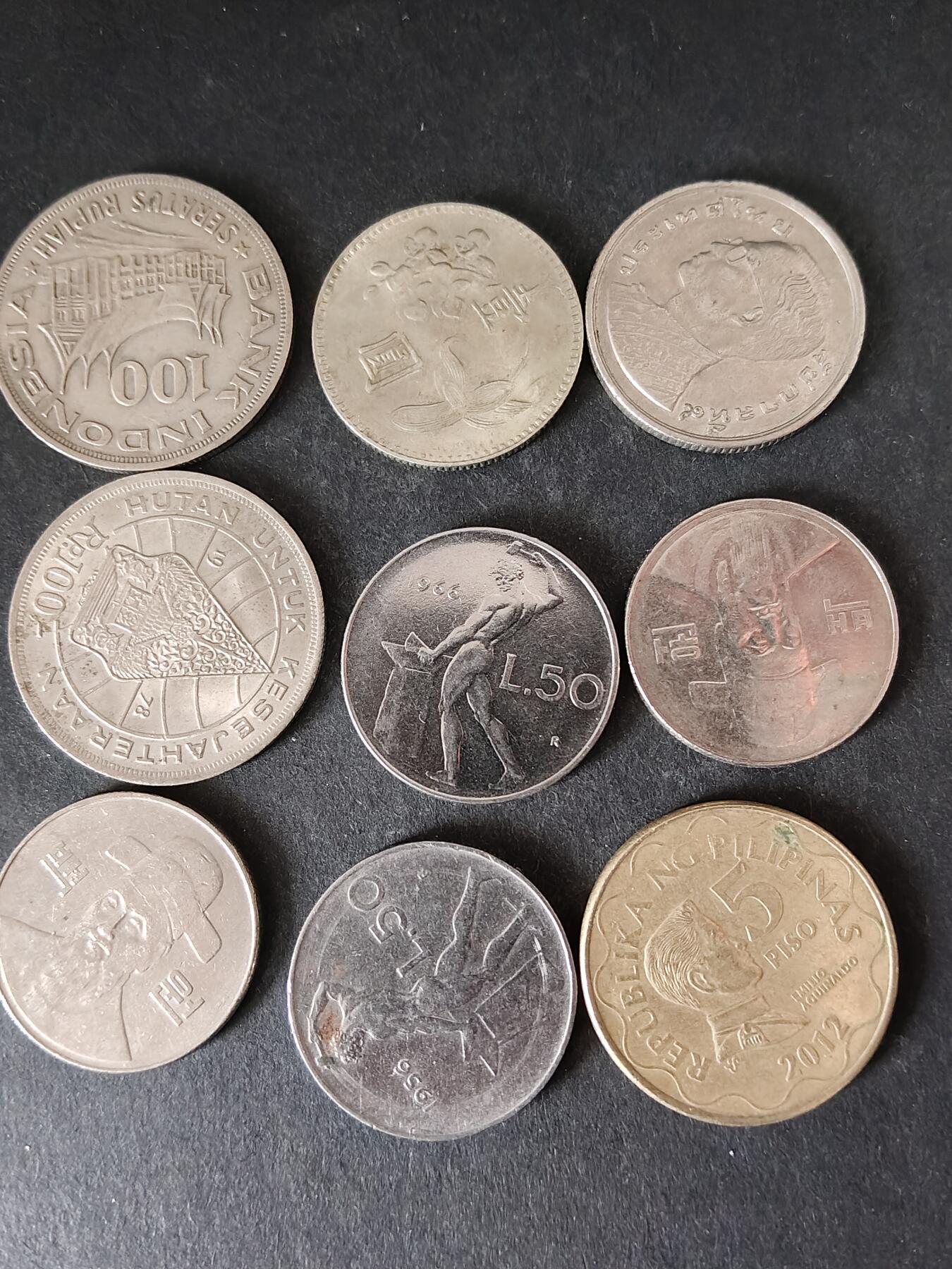 猩哥外币小铺➨【第225场】 硬币9个