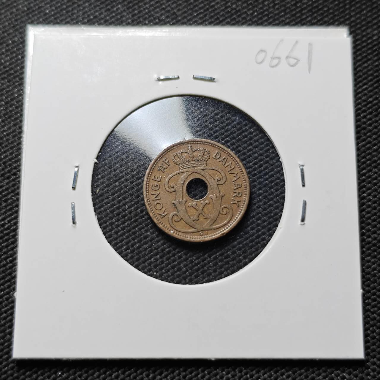 KK钱币收藏小铺  第406期 2月预留时间 周末发货  1936丹麦1欧尔铜币