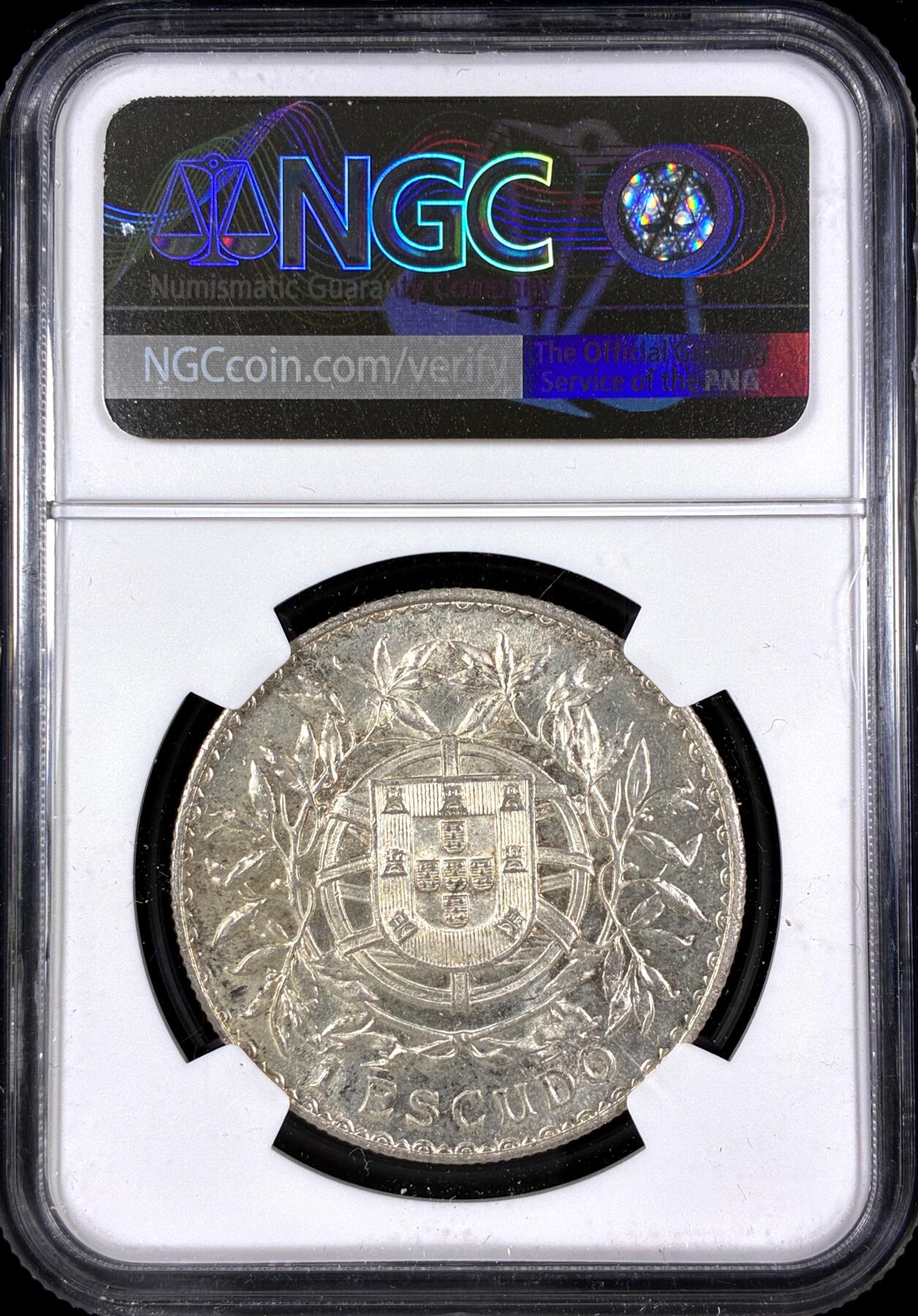 【雨安】【直播拍卖】【第0130期-评级币章】2026-03-28 周六 19:30 (金价981.33, 银价17.11) [评级欧洲] Portugal 葡萄牙 共和国 1埃斯库多 KM#0564 (1915-1916) 1916年  NGC-MS61