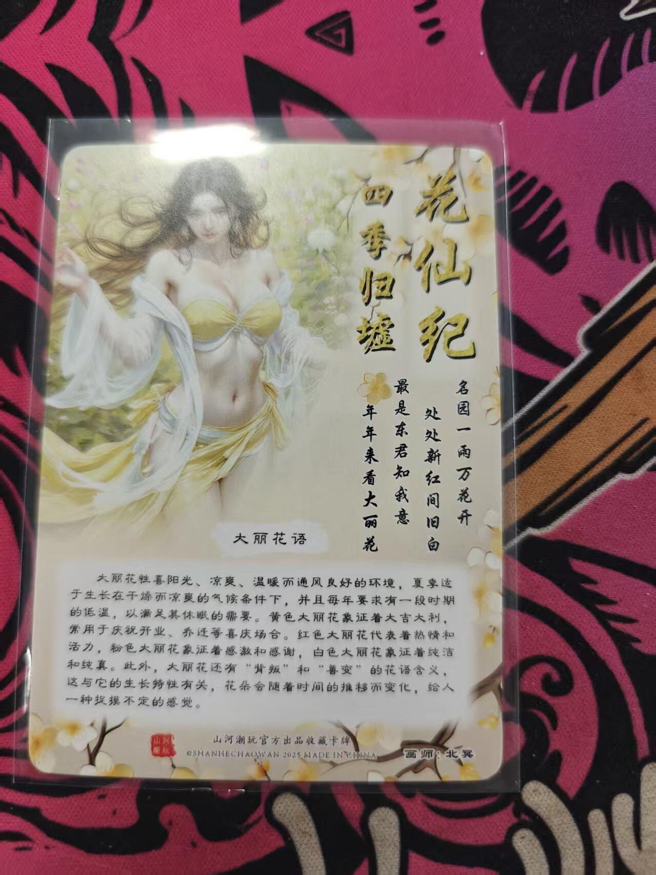 寸草不生拍卖 蛇年第一期 山河潮玩 花仙纪 大丽花语
 粗闪