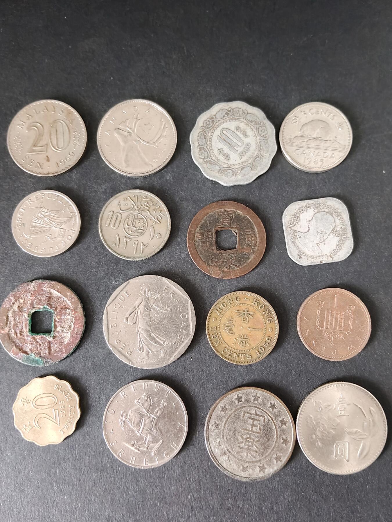 猩哥外币小铺➨【第225场】 硬币16个