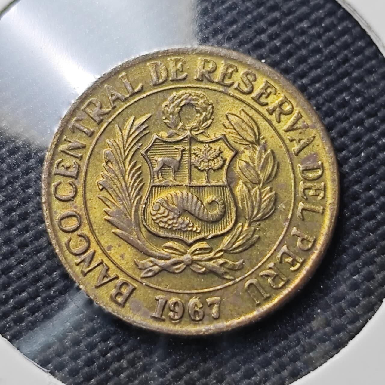 KK钱币收藏小铺  第406期 2月预留时间 周末发货  1967秘鲁10分铜币