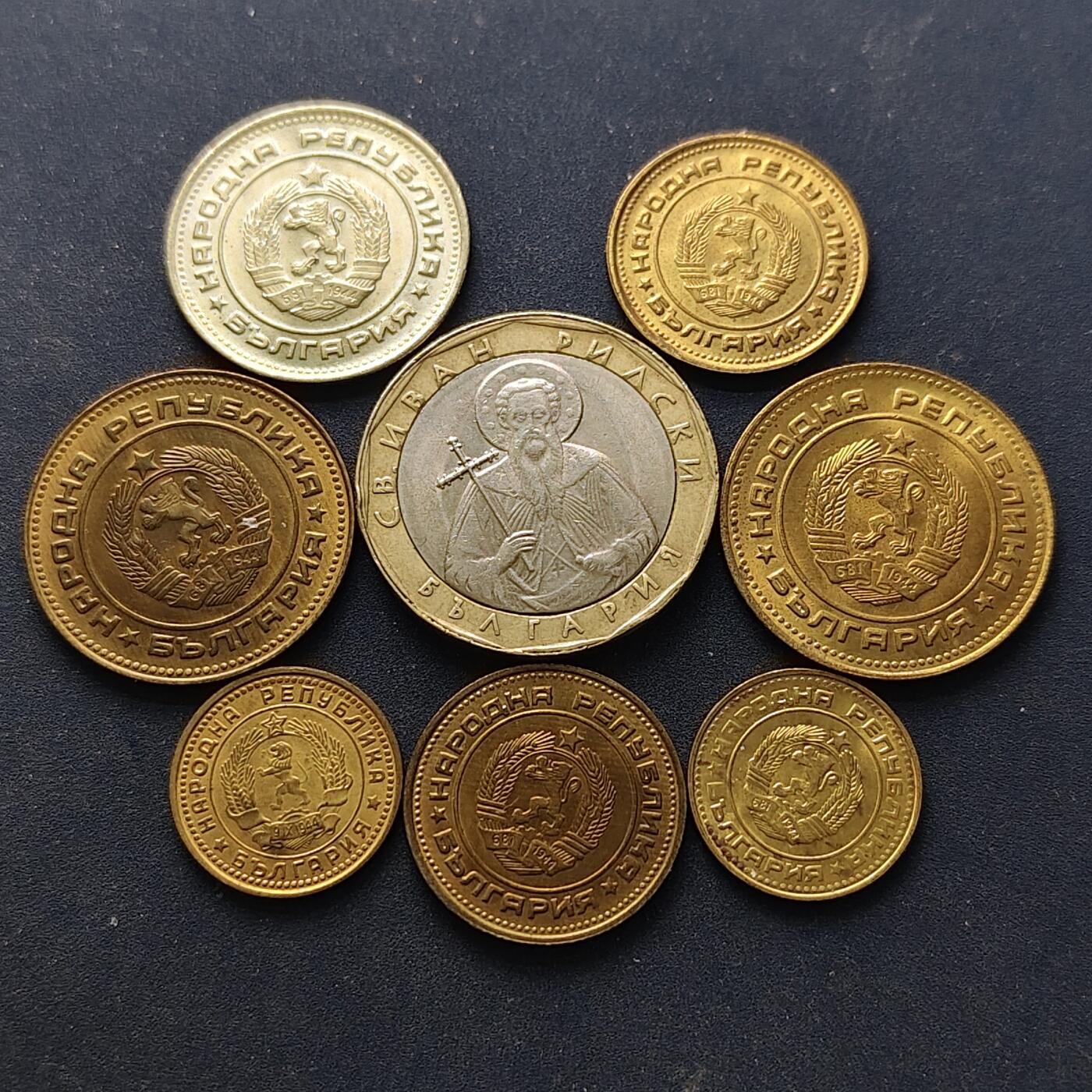 【全场包邮】纯粹捡漏拍514场 保加利亚1974-2002年散币8枚一组