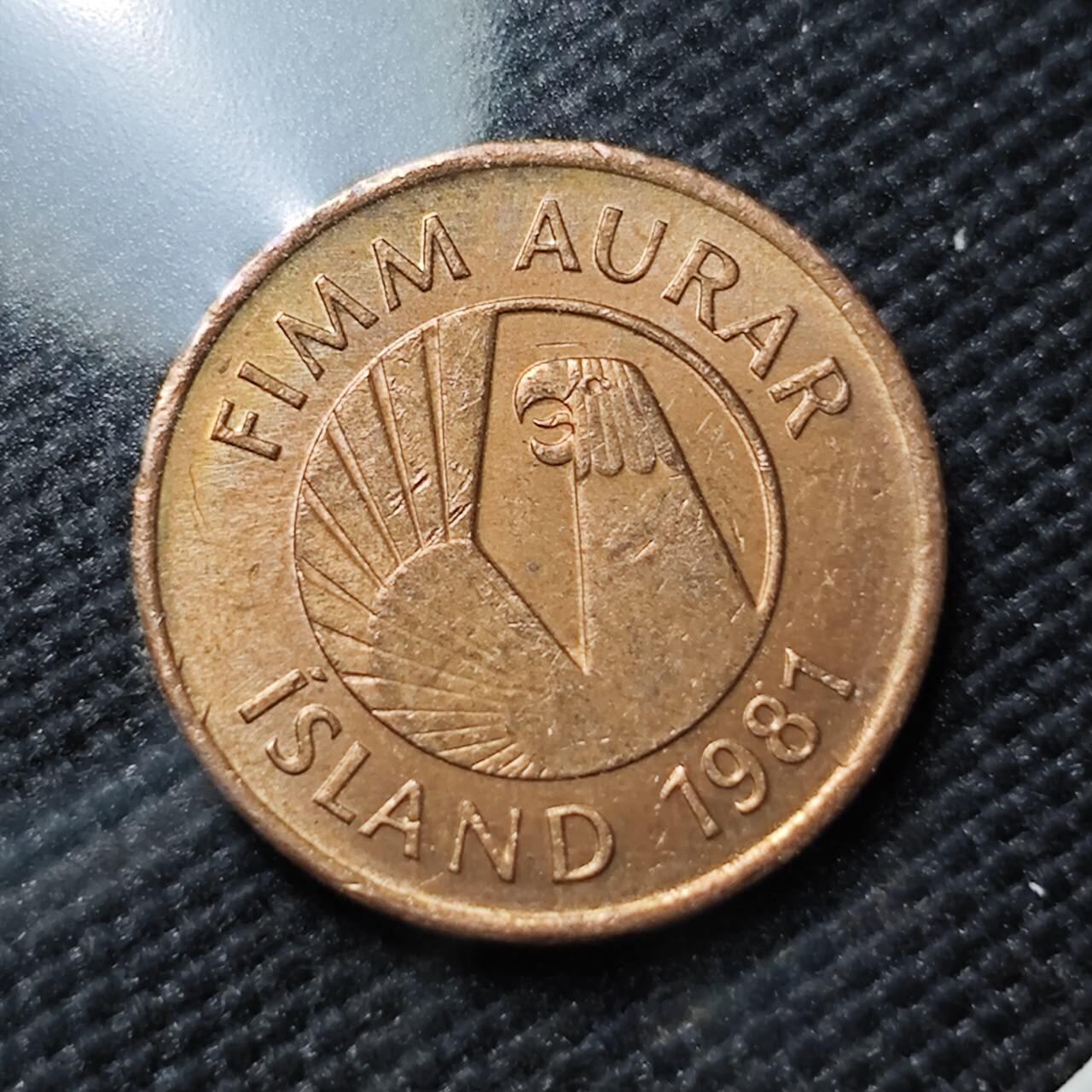 KK钱币收藏小铺  第406期 2月预留时间 周末发货  冰岛5拉雷