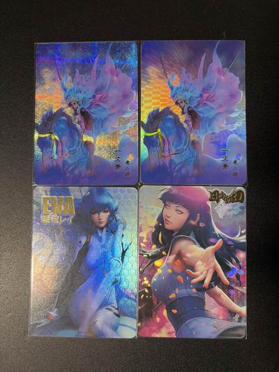 NO.28 好又多金牌大场，每周一站式配齐，方便凑单！（周6晚9点截拍，卖家送拍0抽成！） - 白花恋诗卡牌 绫波丽+扈三娘+雏田 彩闪4张