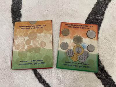 ❤️【币观天下】❤️ 第346期钱币拍卖场- 2026.3.27周五晚上6点半场 长期征集拍品  - 印度2011年银行官方卡装币 品相如图 包装齐全 非常稀少的一套