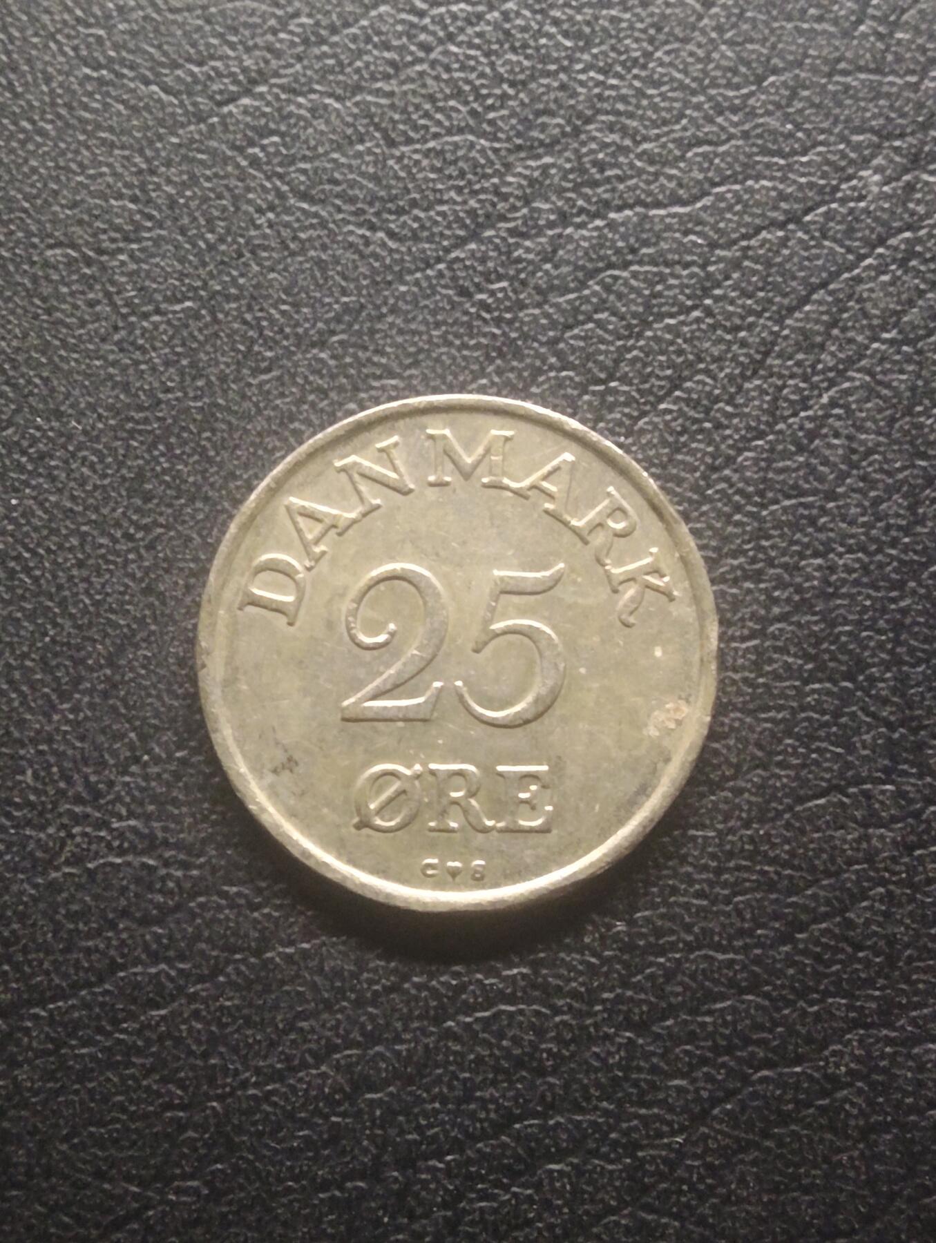 荟藏特别场次第十二期——“社长的硬币堆” 丹麦1958年25欧尔 早期弗里德里克九世国王