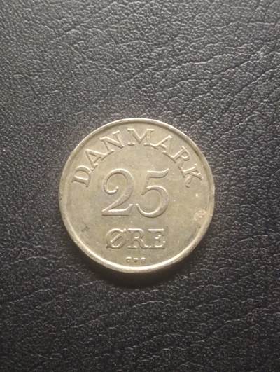 荟藏特别场次第十二期——“社长的硬币堆” - 丹麦1958年25欧尔 早期弗里德里克九世国王