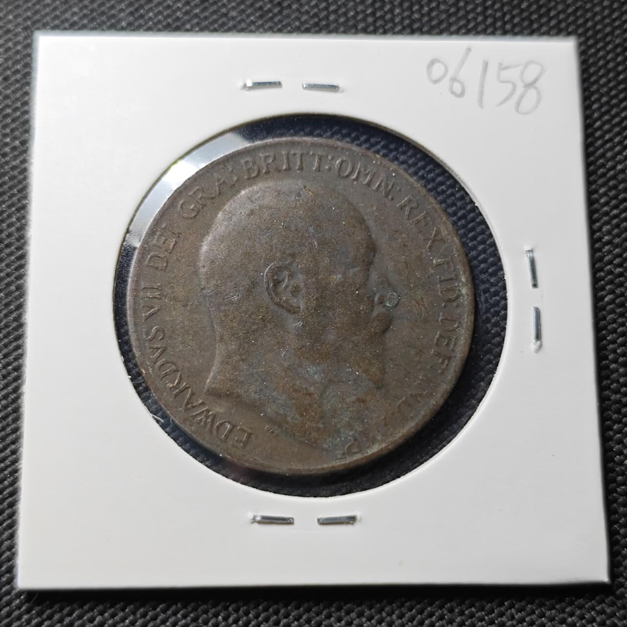 KK钱币收藏小铺  第406期 2月预留时间 周末发货  1910英国1便士铜币