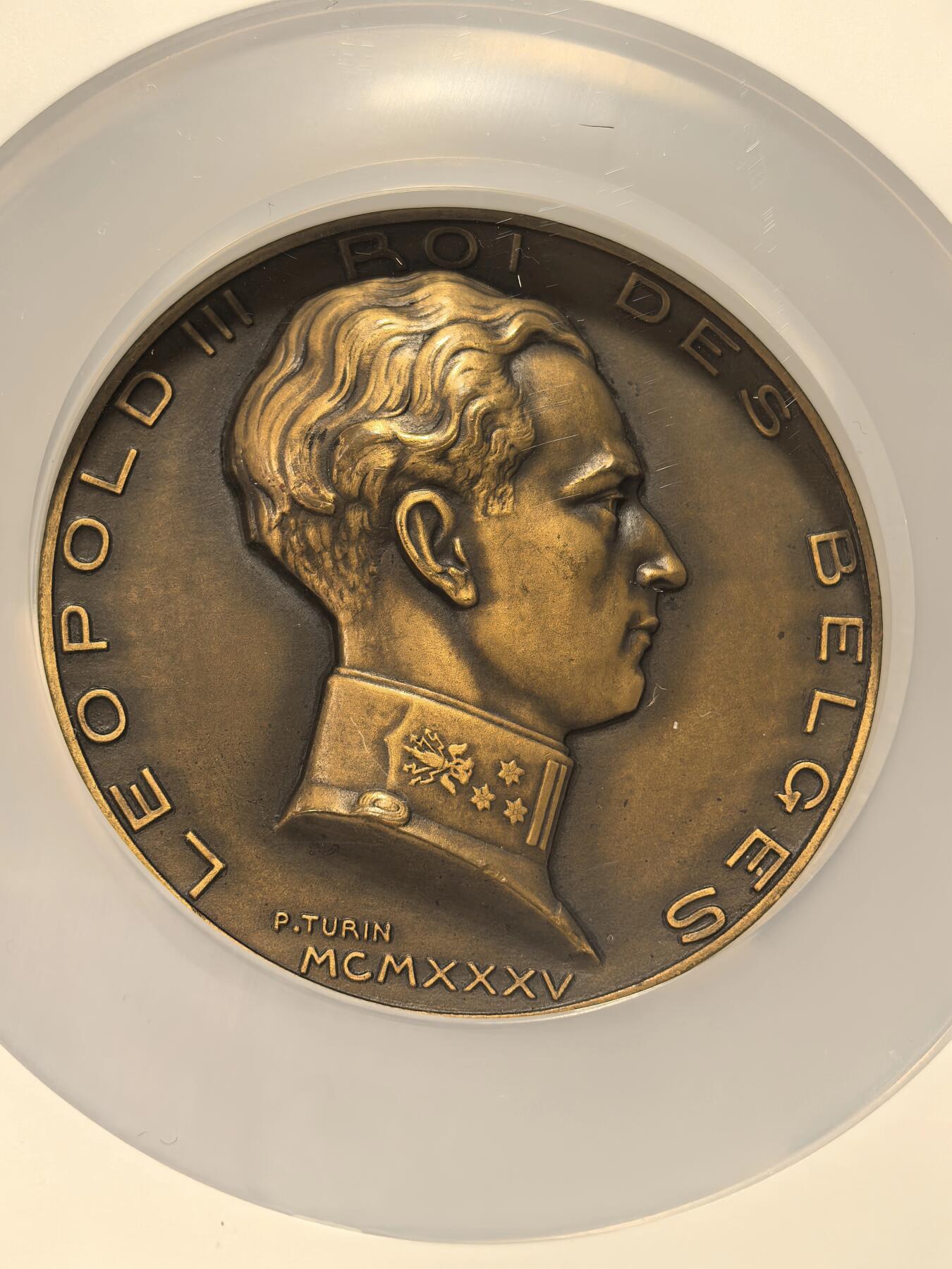 博洋堂“芳菲春韵”3月精品大拍专场暨第166期（全场包邮） NGC MS62BN 比利时1935年王后阿斯特丽德逝世纪念大铜章，她是比利时国王利奥波德三世的妻子，于1934年12月29日在瑞士的一次车祸中不幸去世，年仅29岁