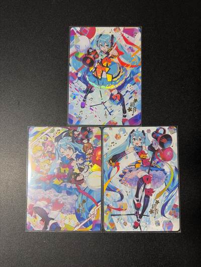 NO.28 好又多金牌大场，每周一站式配齐，方便凑单！（周6晚9点截拍，卖家送拍0抽成！） - 京珞卡牌 初音未来 三张一套 彩闪