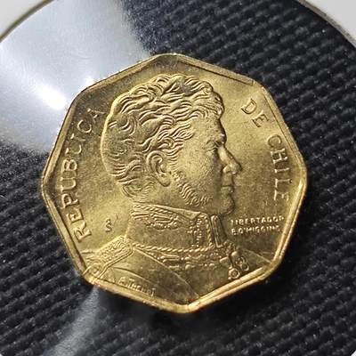 KK钱币收藏小铺  第407期 2月预留时间 周末发货 -  1997智利5比索 好品