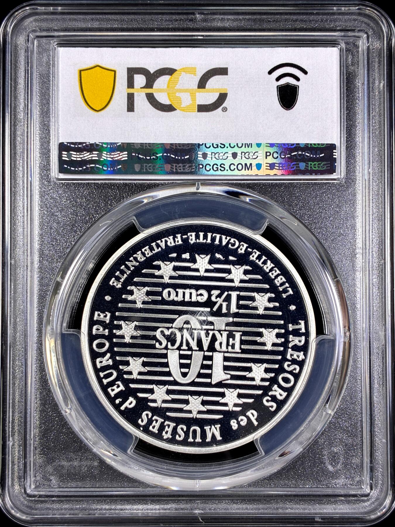 【雨安】【直播拍卖】【第0130期-评级币章】2026-03-28 周六 19:30 (金价981.33, 银价17.11) [评级现代] France 法国 100法郎 1996年 《穿衣的玛哈》 PCGS-PR69DCAM 精制币