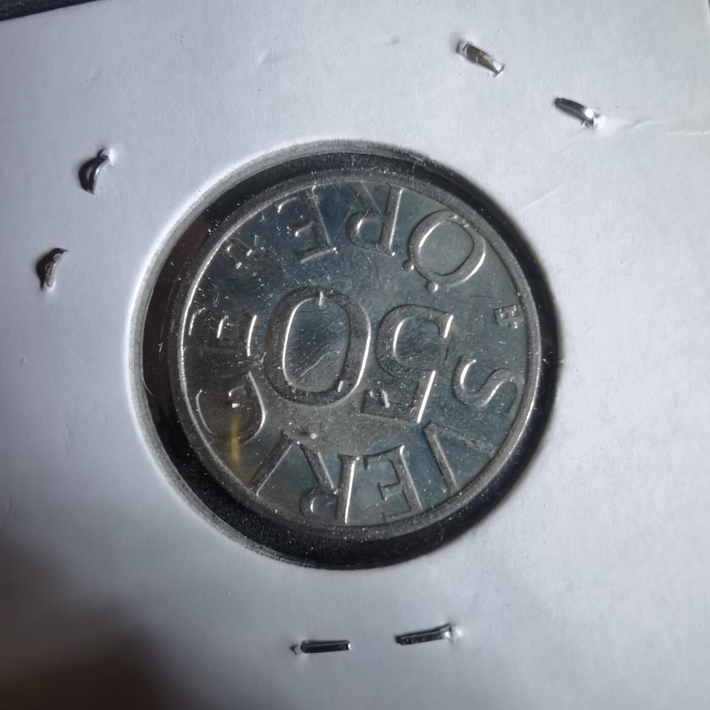 沼泽如烟--第1031场 瑞典1980年50欧尔