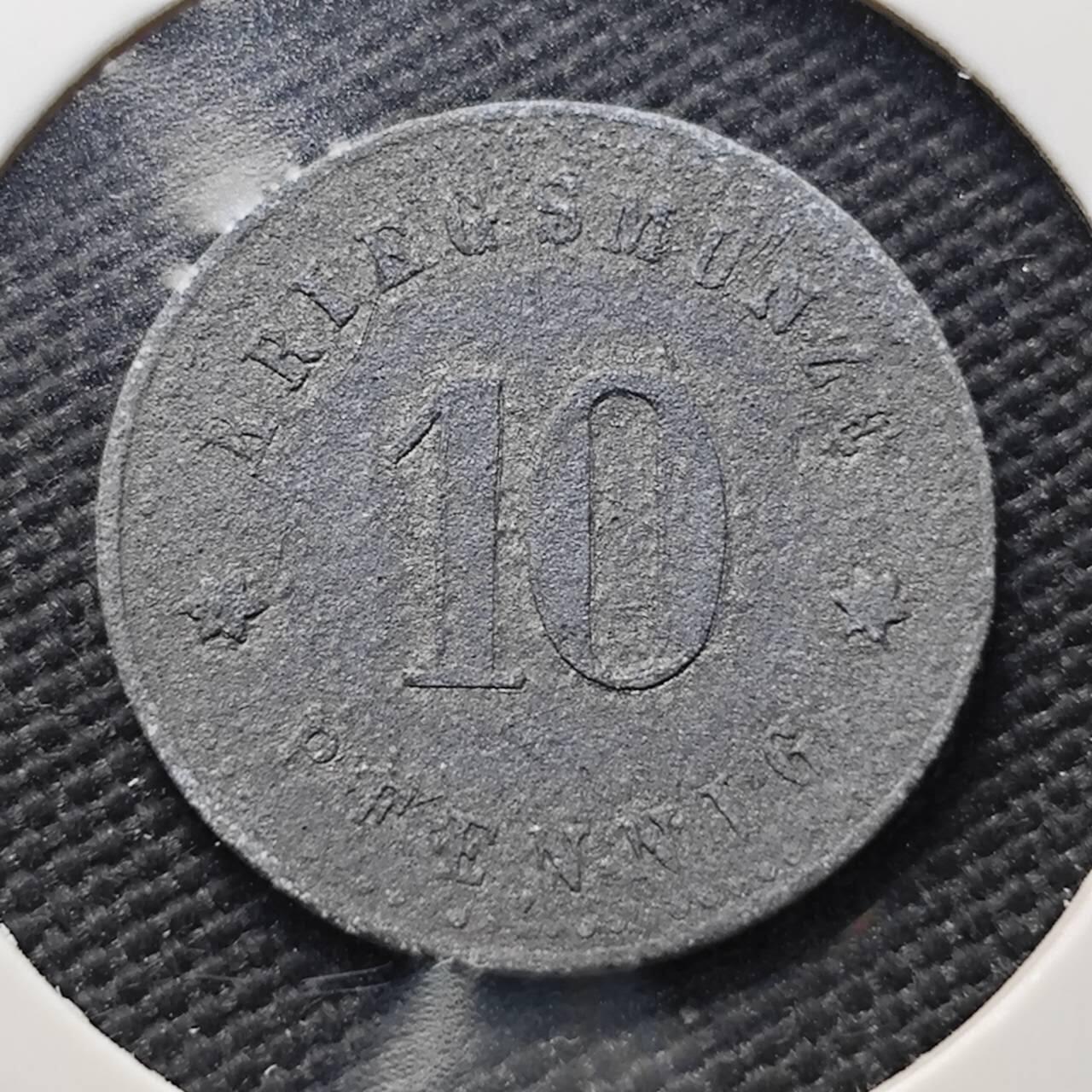 KK钱币收藏小铺  第406期 2月预留时间 周末发货  徳紧10芬尼