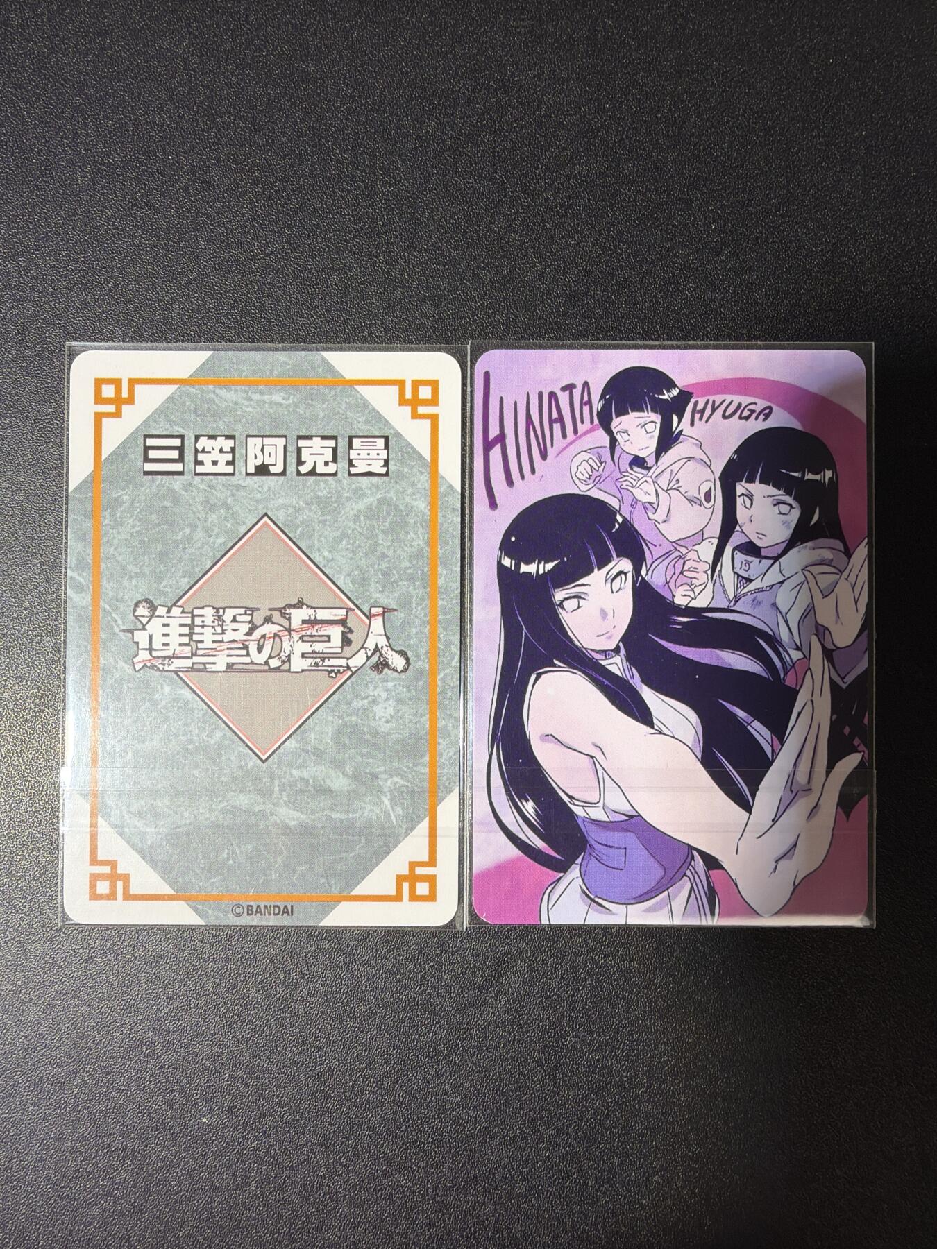 NO.28 好又多金牌大场，每周一站式配齐，方便凑单！（周6晚9点截拍，卖家送拍0抽成！） 江东卡牌 日向雏田+三笠阿克曼 粗闪2张