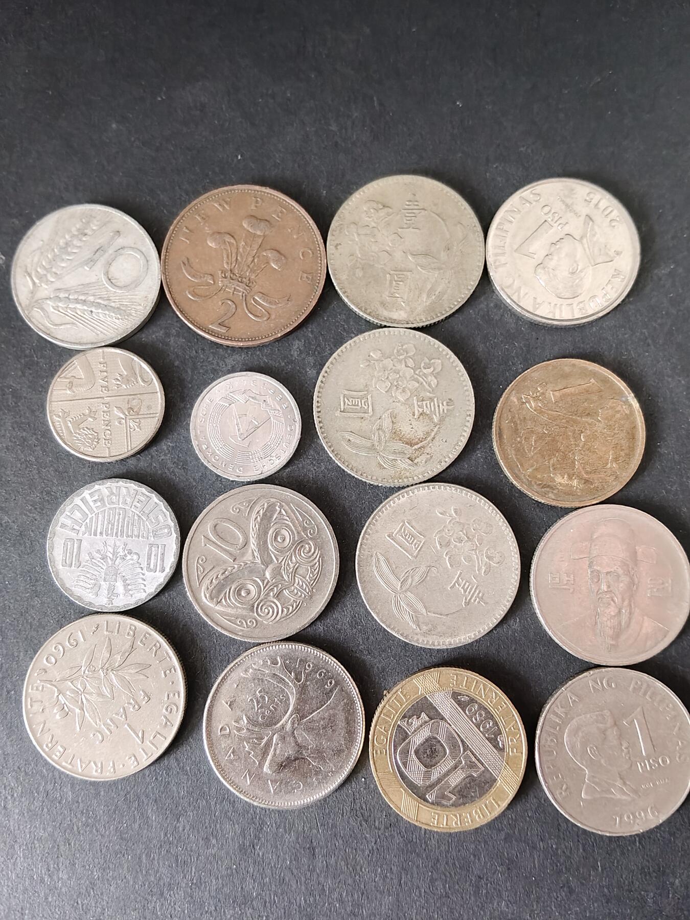 猩哥外币小铺➨【第225场】 硬币16个