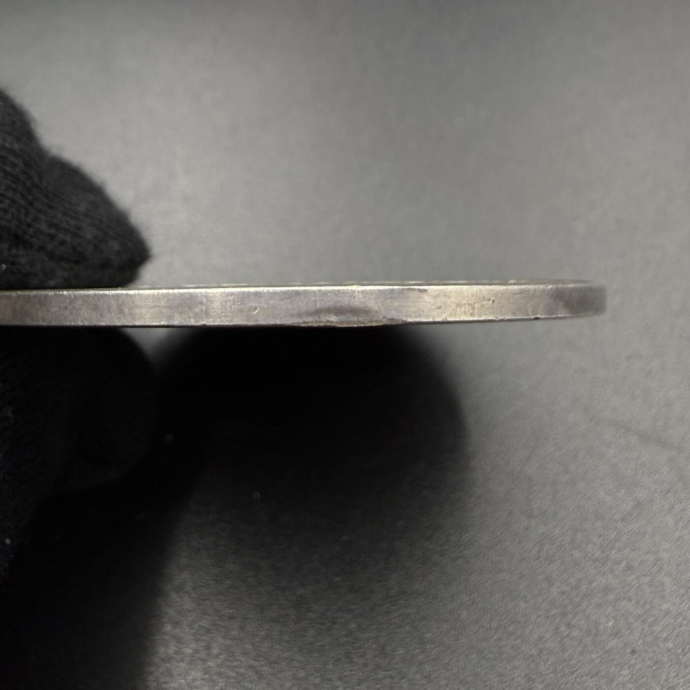 「木头集藏」“春启藏心”——章牌精品专场 Hörnlein～德国褐煤工业协会忠诚服务25周年银章 ，直径：51mm，39.6 g，颁发给入职满25周年的员工作为其忠诚服务的奖励。根据拍卖会记录此章发行于1926年魏玛共和国时期。