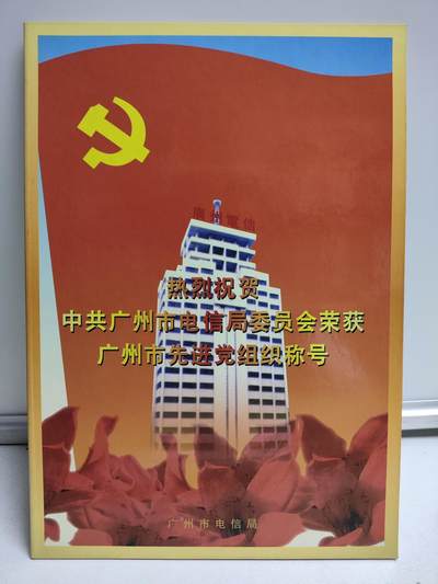 册装卡专场 - 荣获先进党组织称号200卡纪念册