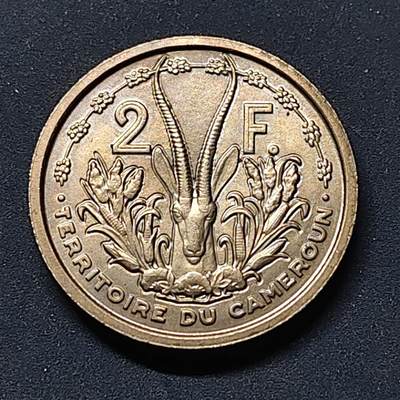 【全场包邮】纯粹捡漏拍515场 - 【稀少·样币】喀麦隆1948年2法郎ESSAI样币-【E6，量2000】