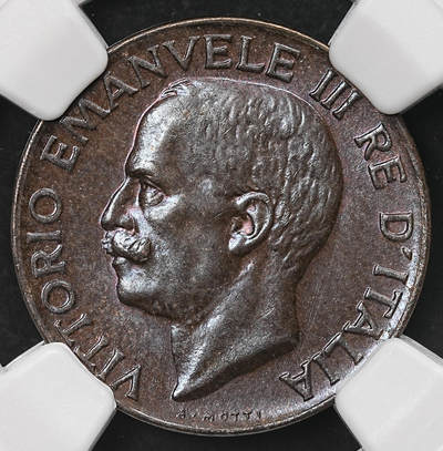 修遠堂世界钱币第109期 - NGC MS64BN 1932年意大利5分铜币