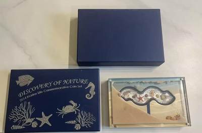 ❤️【币观天下】❤️ 第346期钱币拍卖场- 2026.3.27周五晚上6点半场 长期征集拍品  - 柬埔寨2014年海洋动物拼图精制银币套装总共4枚面值3000瑞尔发行量3000陶纯银62克