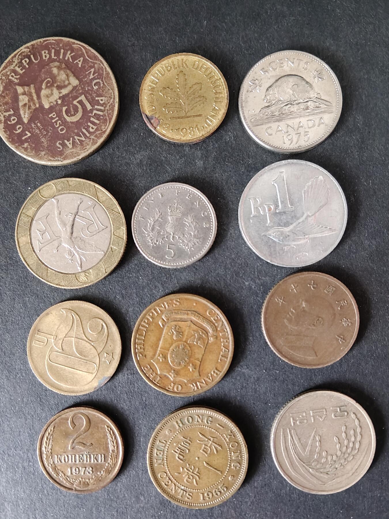 猩哥外币小铺➨【第225场】 硬币12个