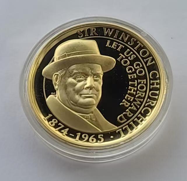 ❤️【币观天下】❤️ 第346期钱币拍卖场- 2026.3.27周五晚上6点半场 长期征集拍品  直布罗陀2020年丘吉尔高浮雕镀金大铜币1