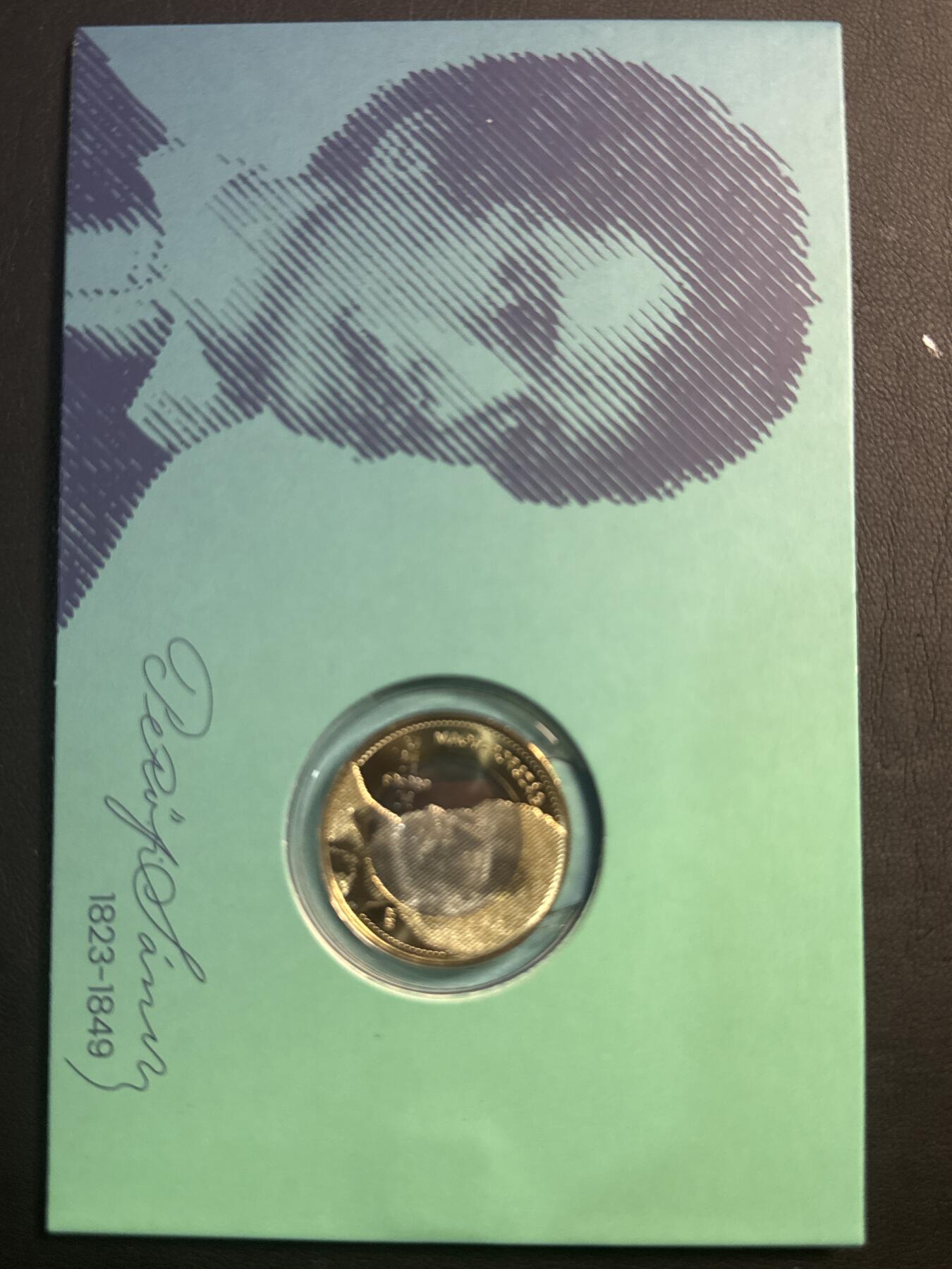 ❤️【币观天下】❤️ 第346期钱币拍卖场- 2026.3.27周五晚上6点半场 长期征集拍品  匈牙利 2023年 裴多菲诞生200周年 200福林纪念币 First day mint币卡 发行量12000套