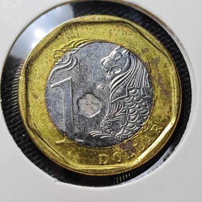 KK钱币收藏小铺  第407期 2月预留时间 周末发货 -  新加坡1元