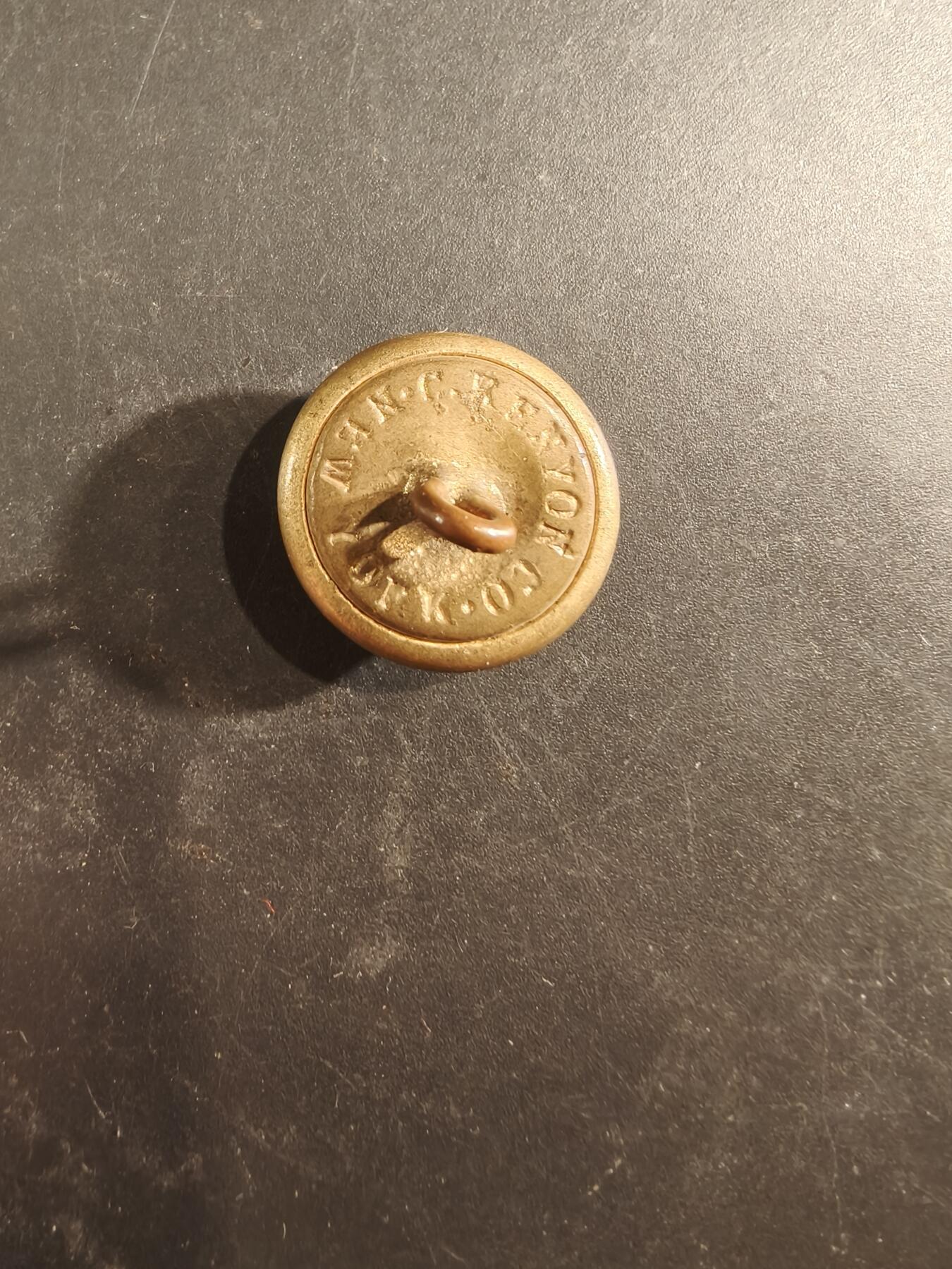 老王徽章第189期 美国陆军铜扣    19世纪中期-20世纪初期版本     21mm