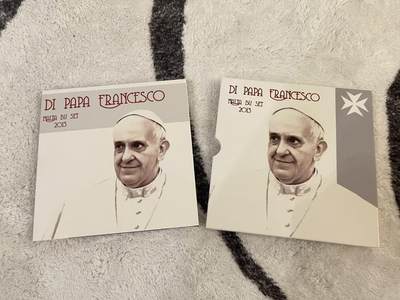 ❤️【币观天下】❤️ 第346期钱币拍卖场- 2026.3.27周五晚上6点半场 长期征集拍品  - 马耳他2013年教皇官方套币 含一枚精美彩色纪念章