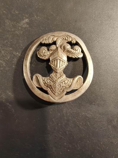 老王徽章第189期 - 法国装甲兵贝雷帽徽   银色