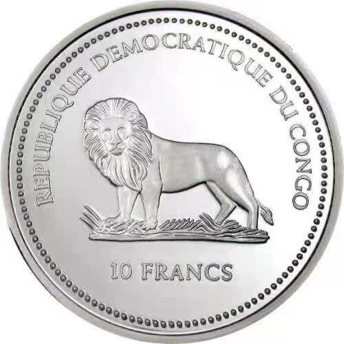 ❤️【币观天下】❤️ 第346期钱币拍卖场- 2026.3.27周五晚上6点半场 长期征集拍品  刚果2003年维多利亚瀑布幻彩银币925银25克，发行5000枚，带证书包装。