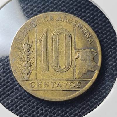 KK钱币收藏小铺  第407期 2月预留时间 周末发货 -  阿根廷10分铜币