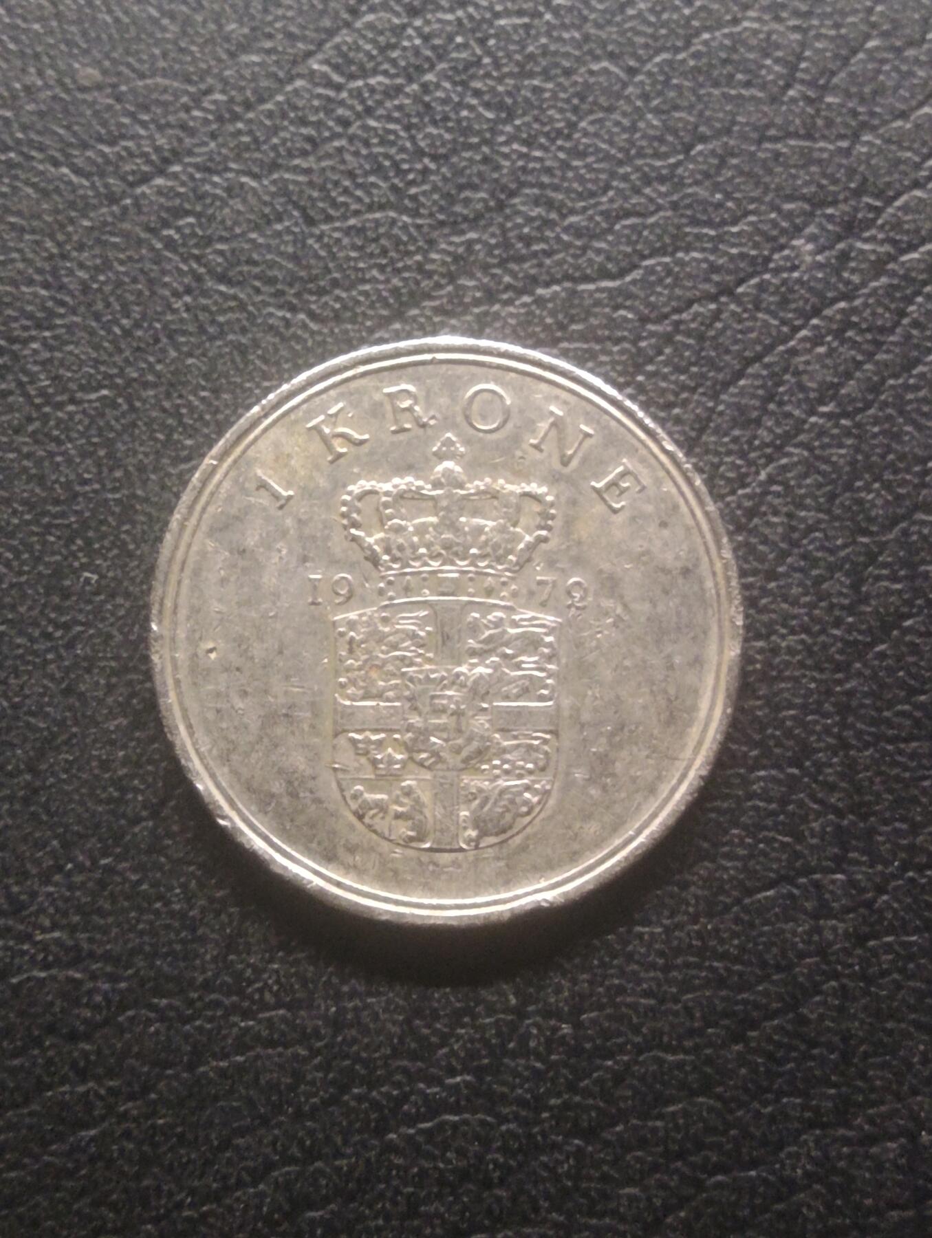 荟藏特别场次第十二期——“社长的硬币堆” 丹麦1972年1克朗 早期弗里德里克九世国王