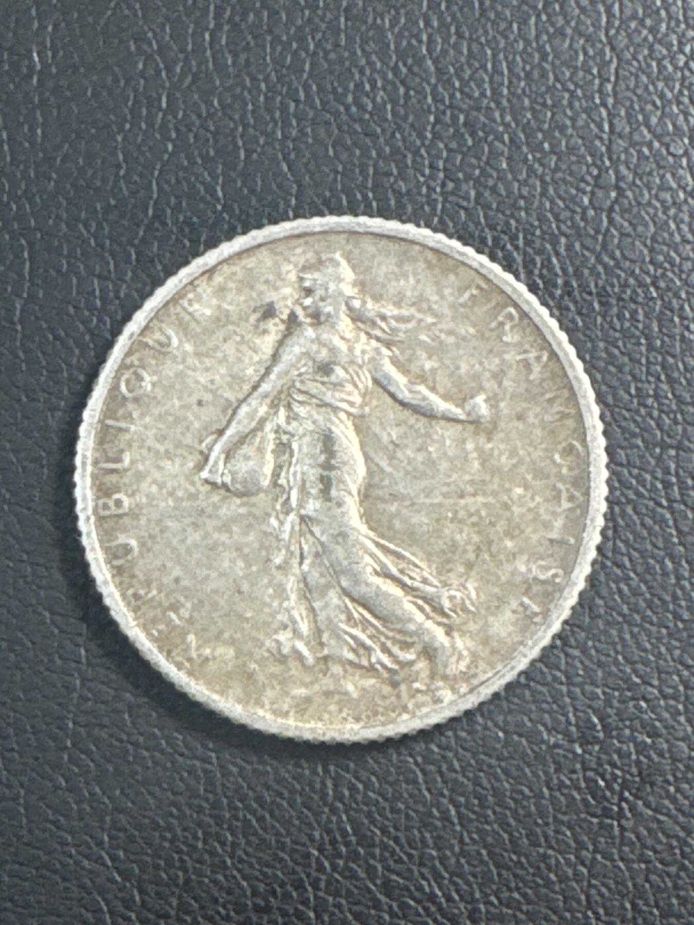 ❤️【币观天下】❤️ 第346期钱币拍卖场- 2026.3.27周五晚上6点半场 长期征集拍品  极美品 1914 年法国播种女神 1 法郎银币